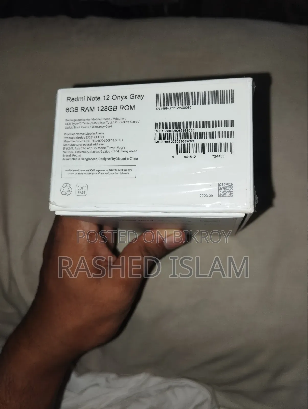 Xiaomi Redmi Note 12 128 GB Black