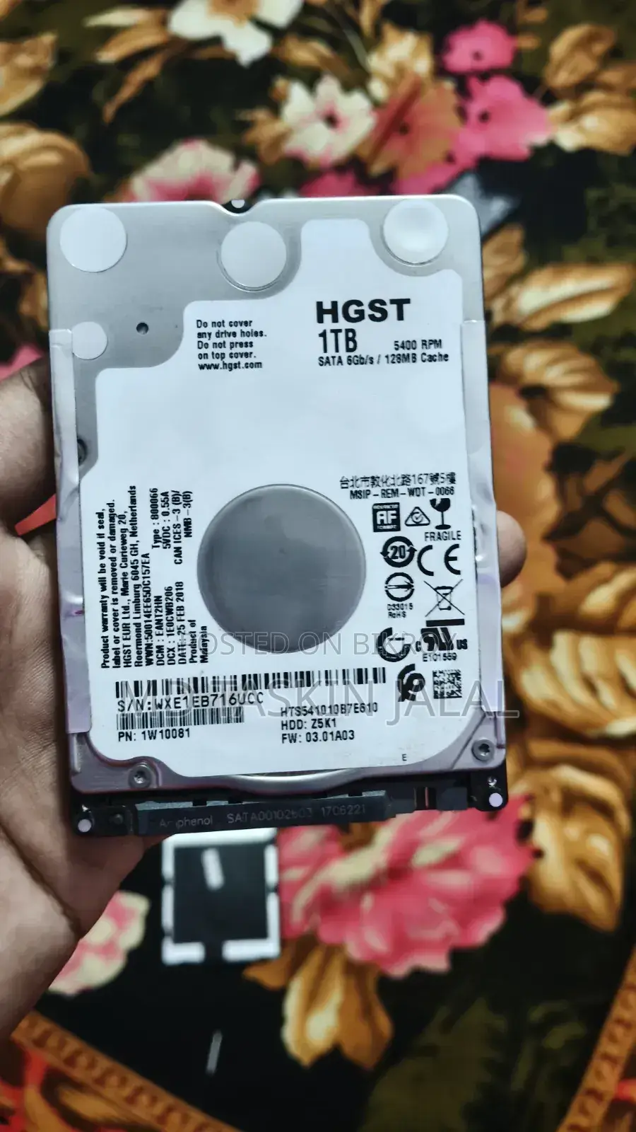 HGST 1TB 2.5" Laptop Hard Drive (5400 RPM, SATA 6Gb/s)