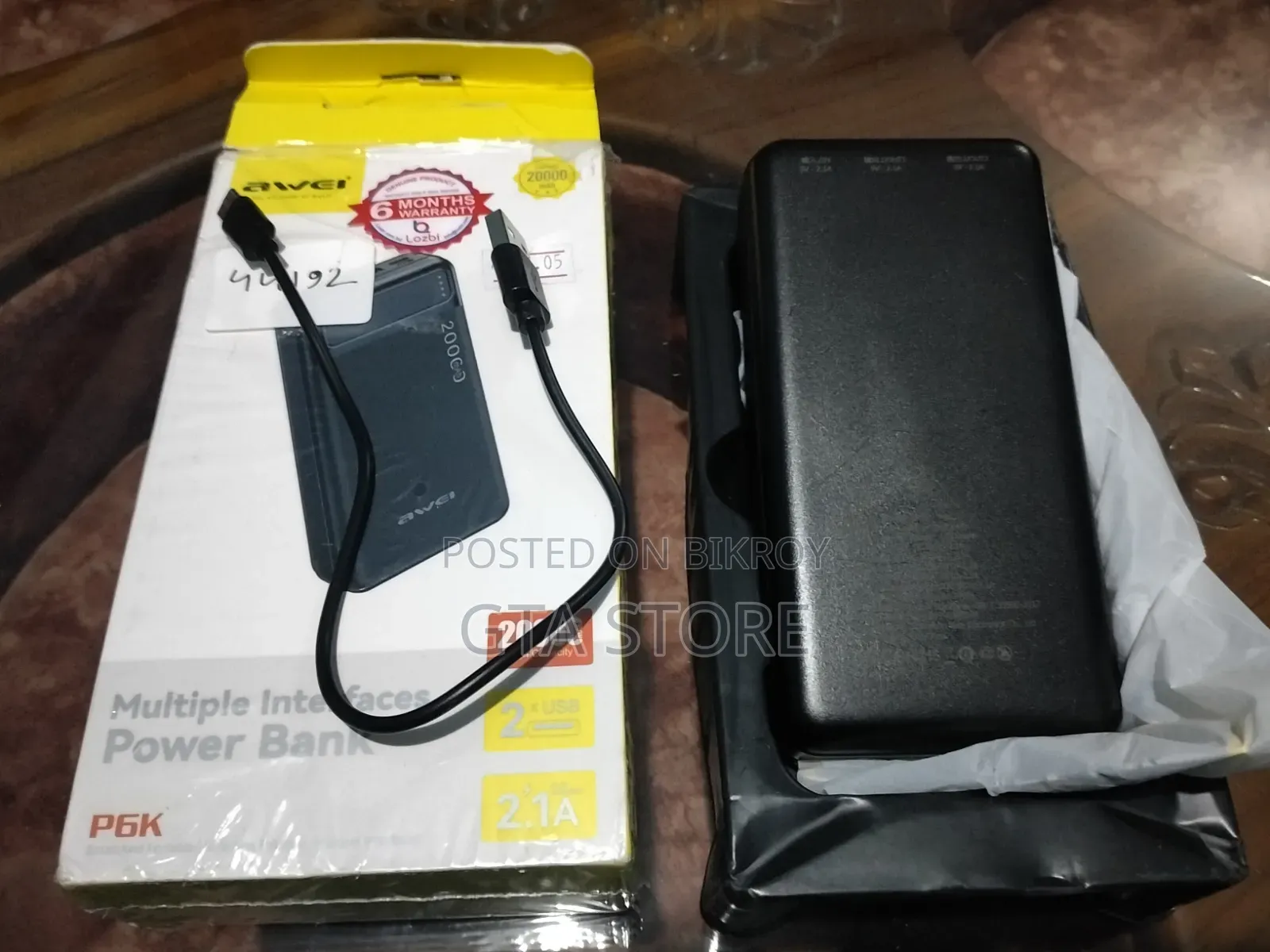 Awei P6k Power Bank 20000mah