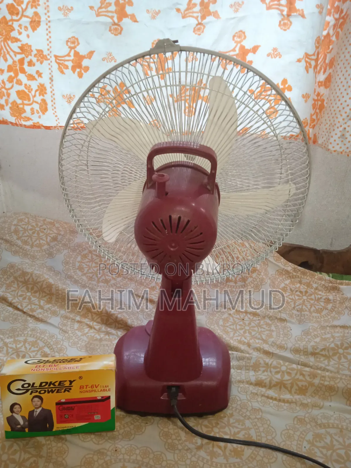 Defender Fresh 5 Hours Backup Charge Fan New Battery for Sale