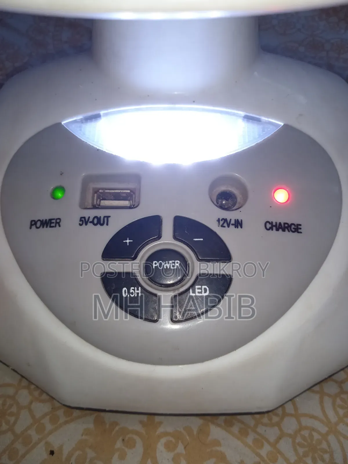 Vision's fresh 5-hour backup charge fan with new battery for sale