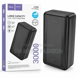 Hoco J165B 30000mAh 4-Port Power Bank – Large Capacity