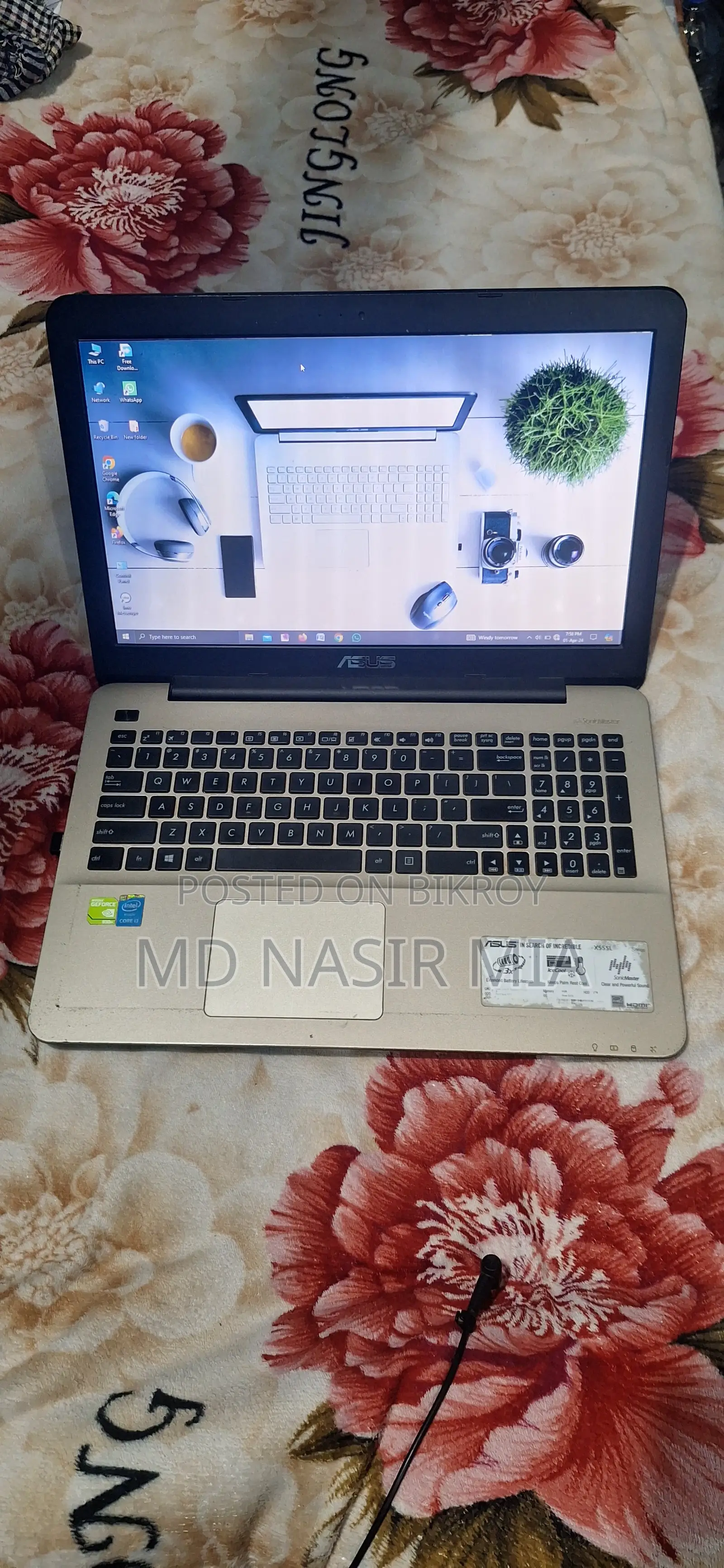 Laptop ASUS 8GB Intel Core I3 HDD 500GB