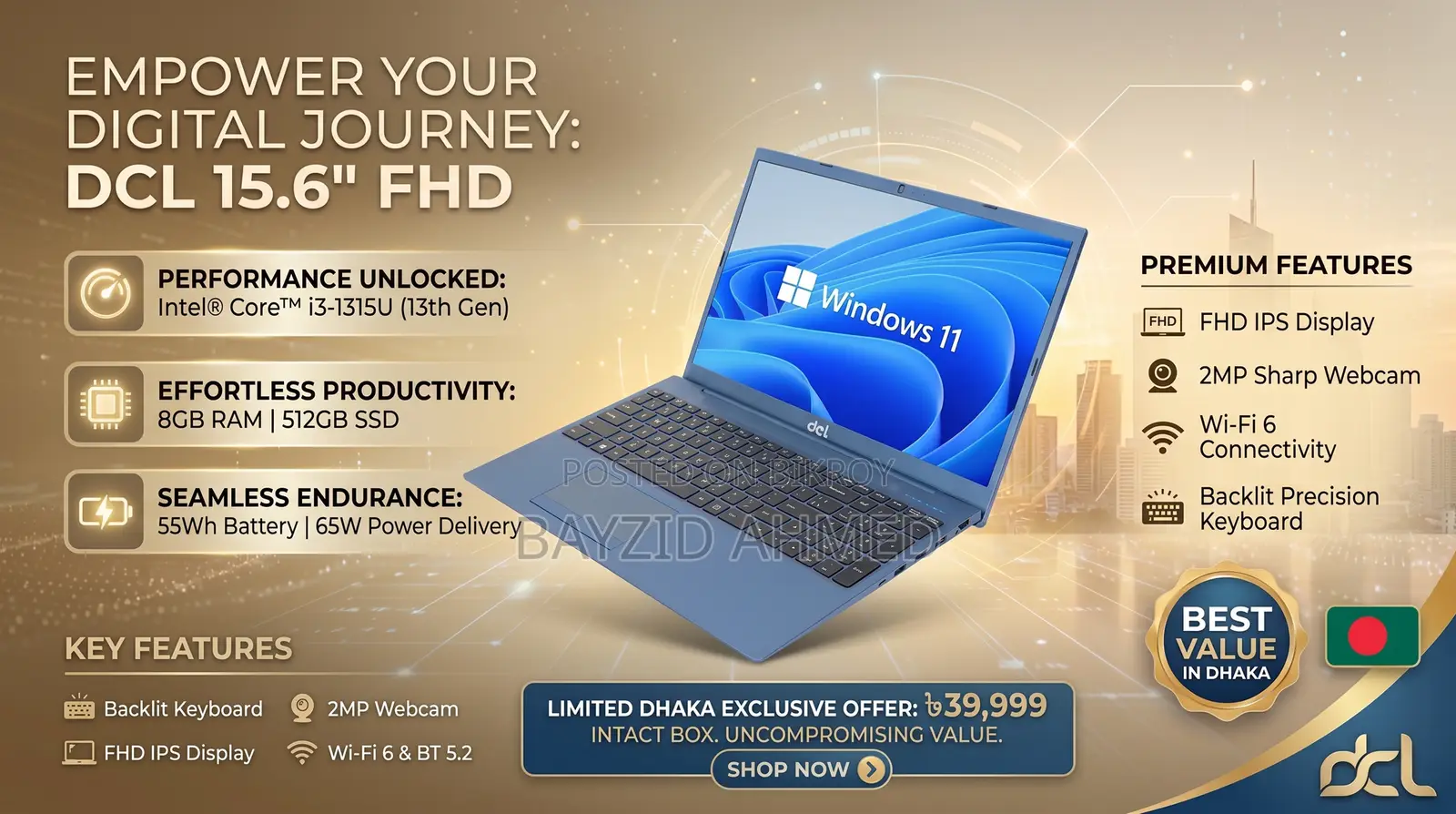 New Laptop HP EliteBook 840 G8 8GB Intel SSD 512GB