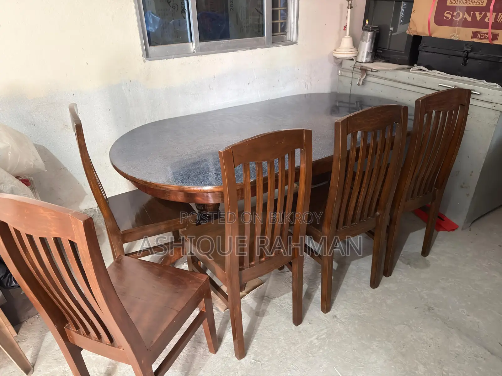 আসল সেগুন কাঠের ডাইনিং টেবিল
