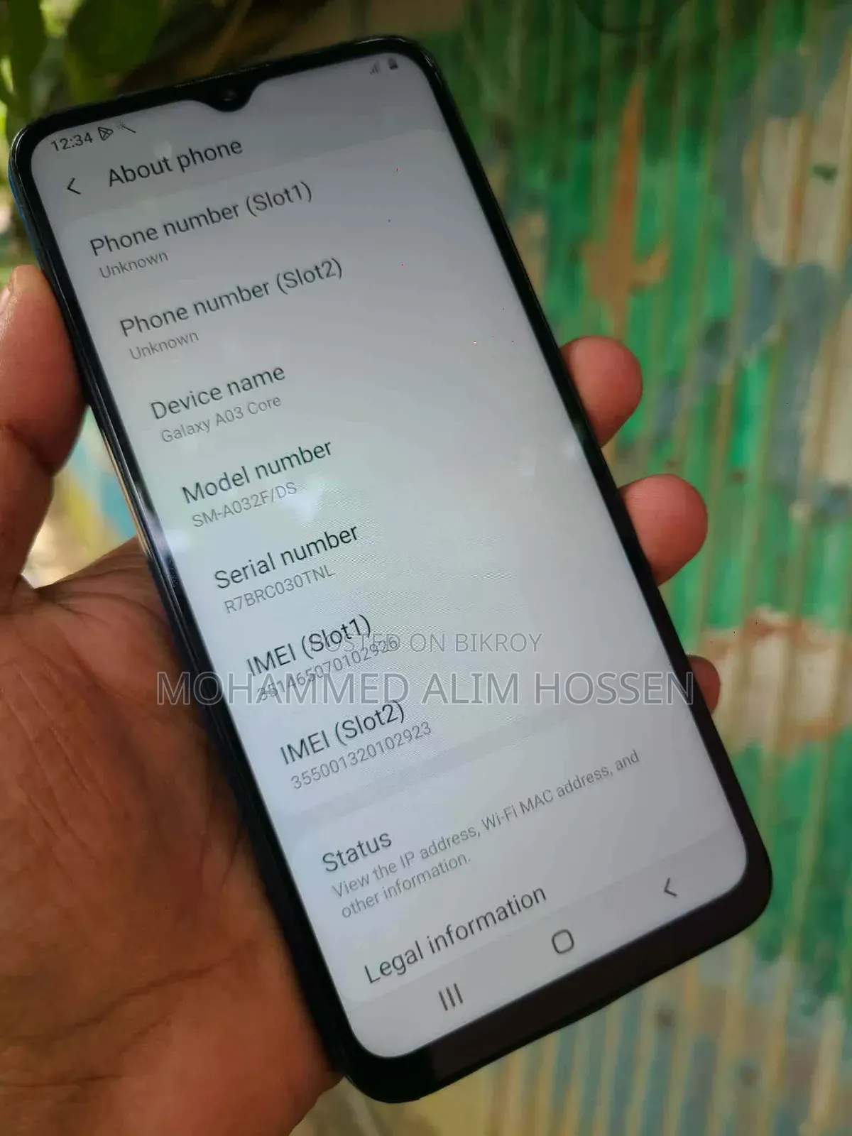 Green 32 GB Samsung Galaxy A03 Core