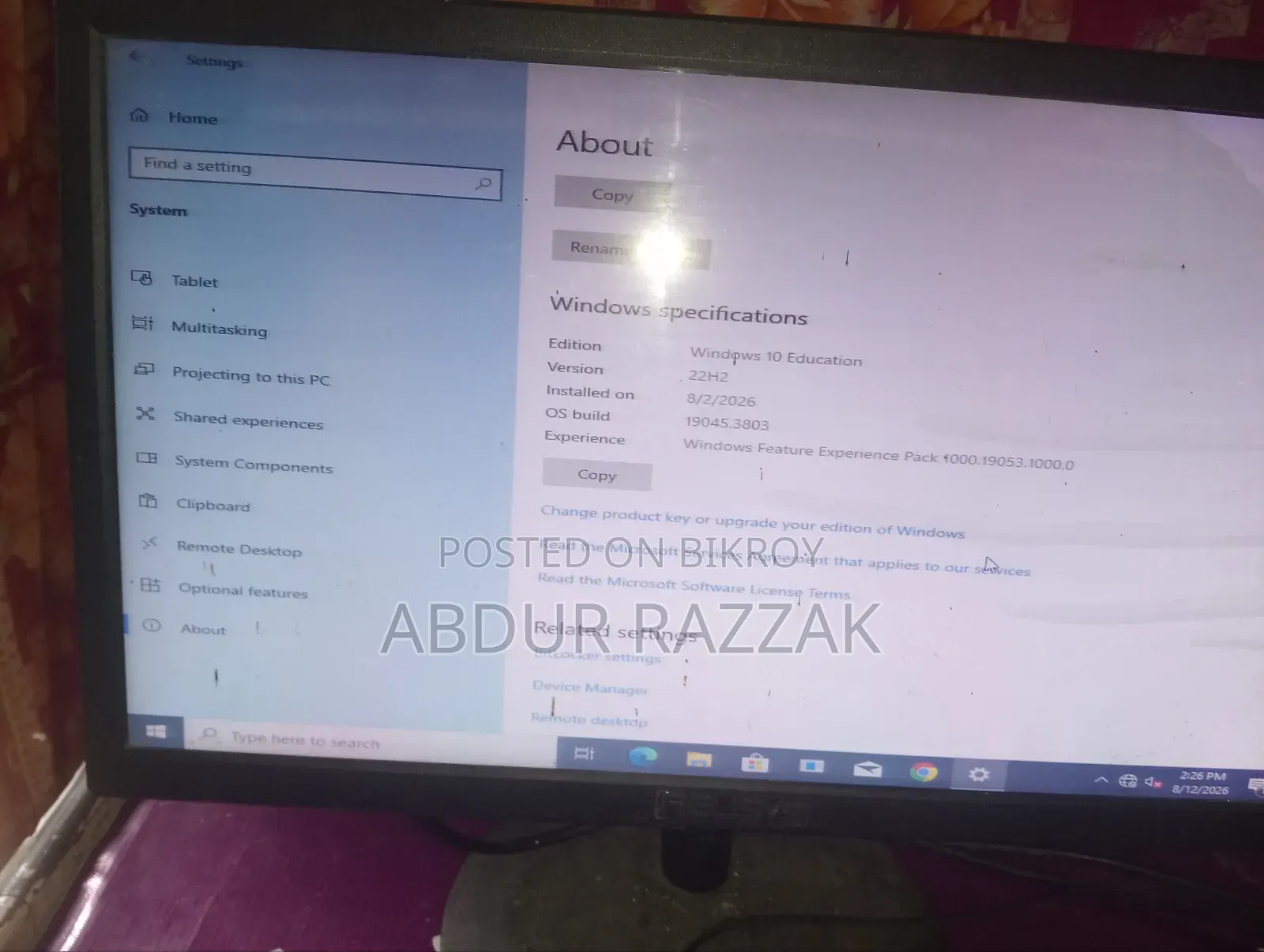 Desktop Computer Gigabyte 4GB Intel Core I3 HDD 1T