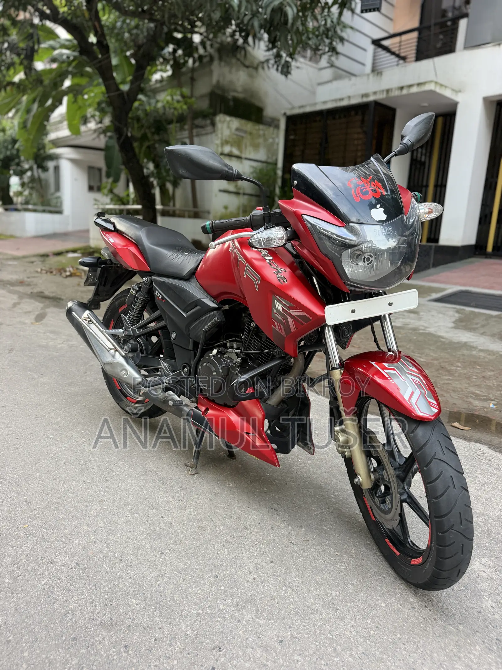 TVS Apache RTR 160 2V 2018 Red