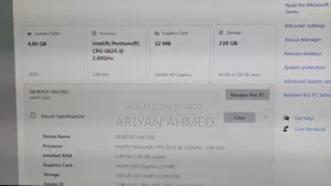 Desktop Computer Gigabyte 4GB Intel Pentium SSD 256GB