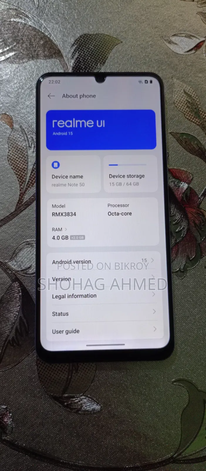 Realme Note 50 64 GB Blue