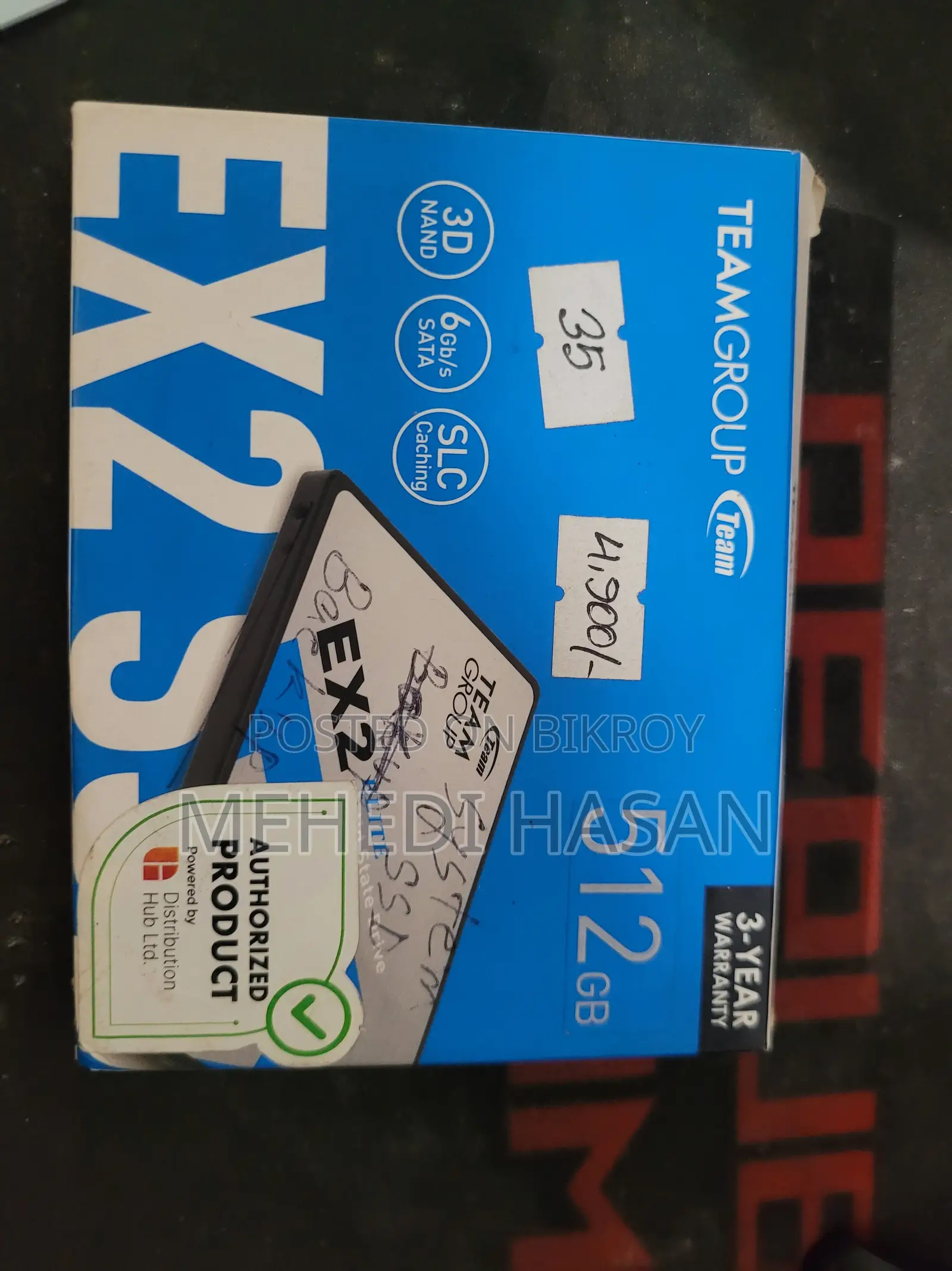 Teamgroup EX2 512GB 2.5 Inch SATA SSD
