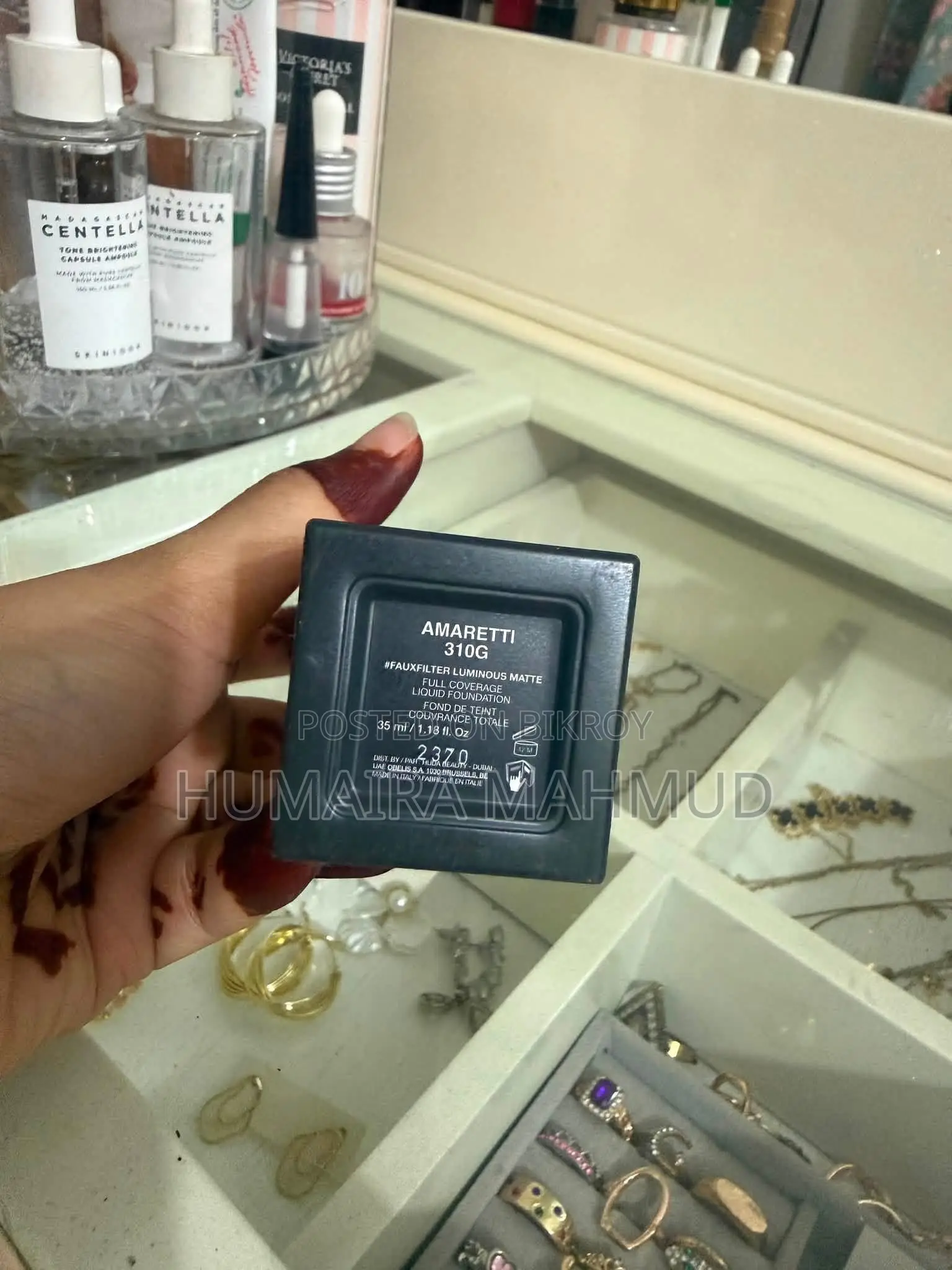 Huda Beauty FauxFilter Luminous Matte Foundation – Shade Amaretti 310G
