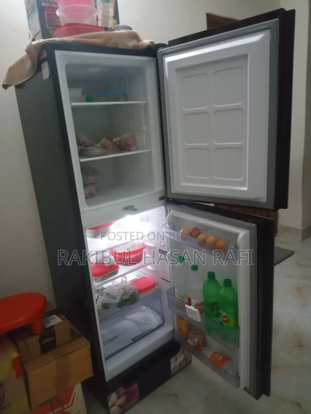 সিঙ্গার ১২ সিএফটি ব্লু গ্লাস ডোর রেফ্রিজারেটর (১ বছর ব্যবহৃত)