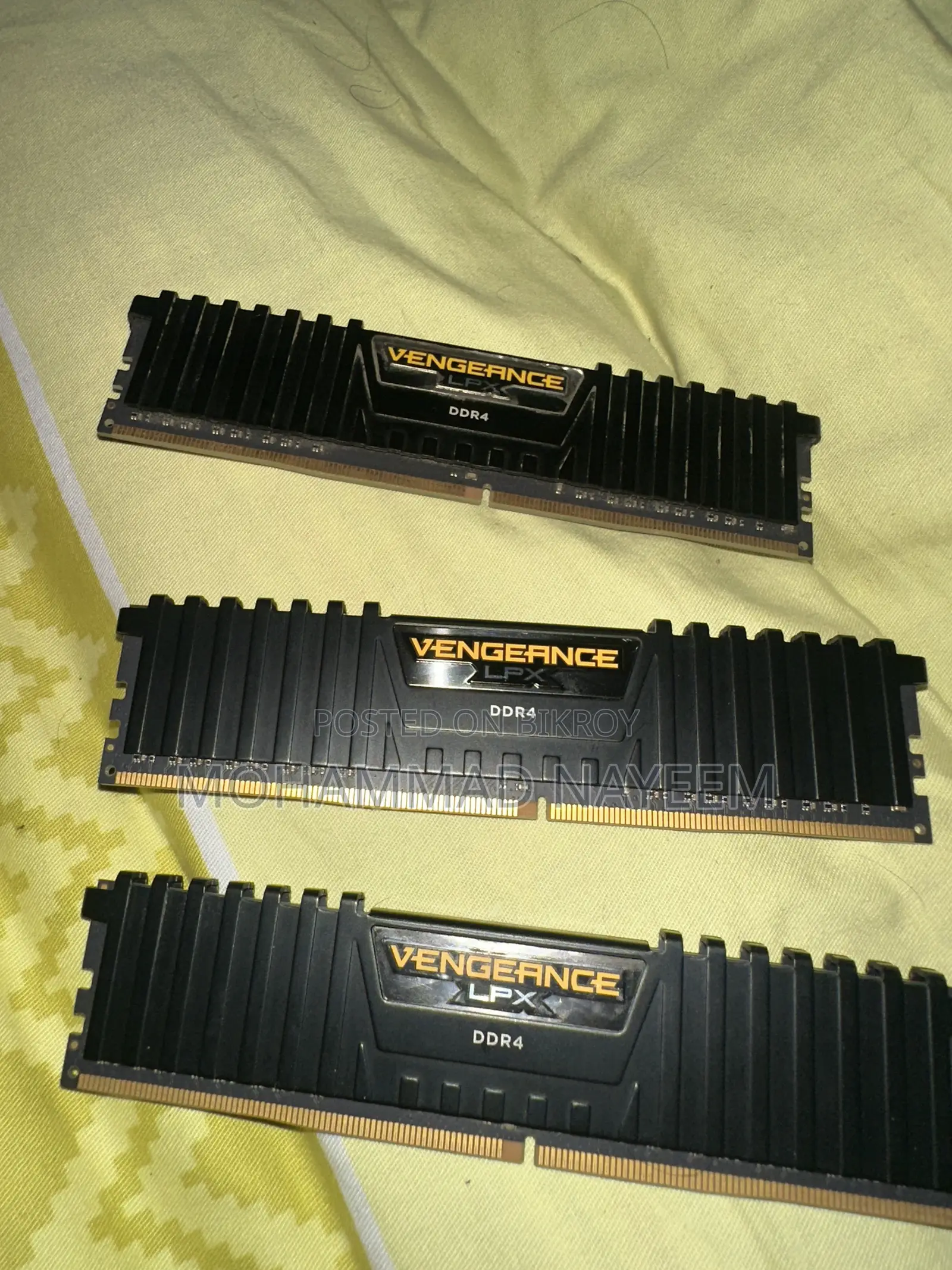 Corsair Vengeance 8 GB 5 Stick 5x8=40GB 3200Mhz DDR4