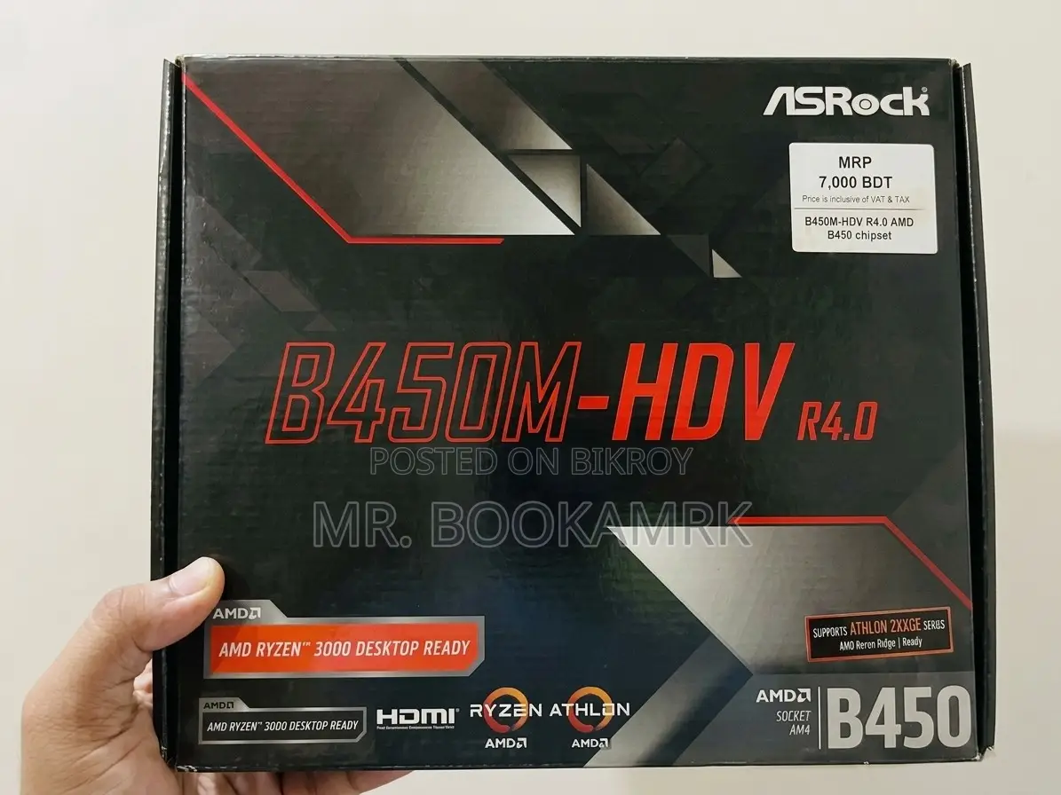 Asrock Motherboard B450m HDV