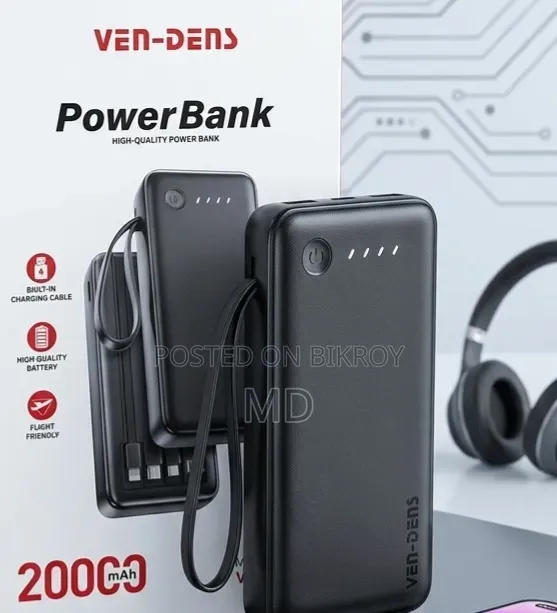 Ven-Dens 20,000 mAh Premium Power Bank