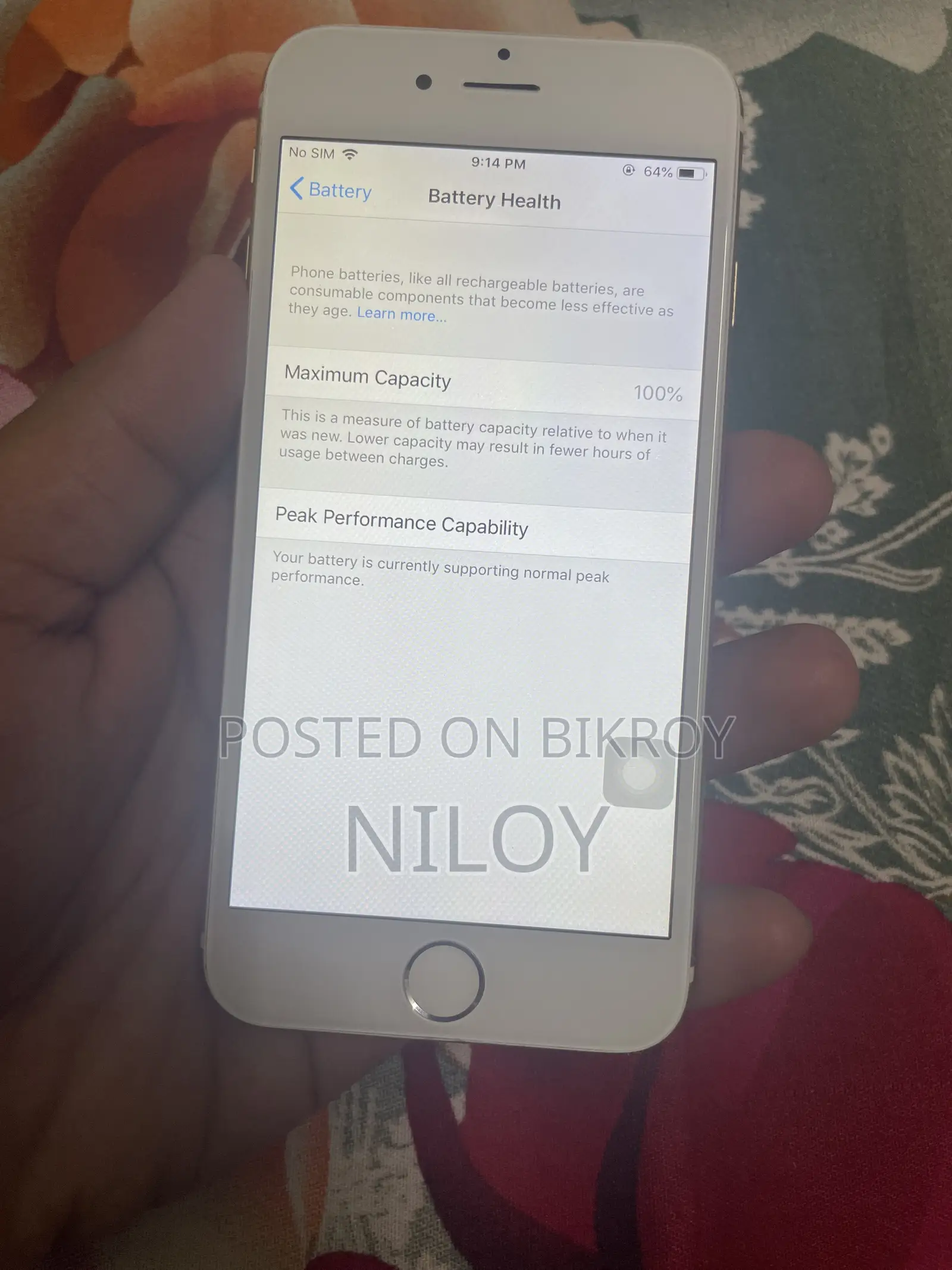 অ্যাপল আইফোন ৬ ৬৪ জিবি রোজ গোল্ড