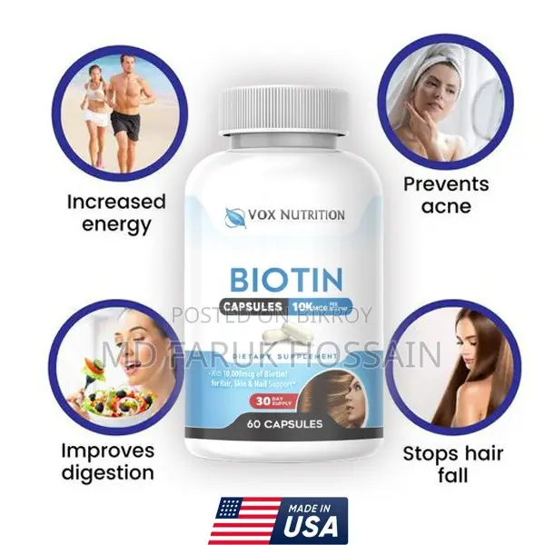 Biotin Advanced Hair Growth Formula (Made in USA)