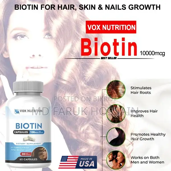 Biotin Advanced Hair Growth Formula (Made in USA)
