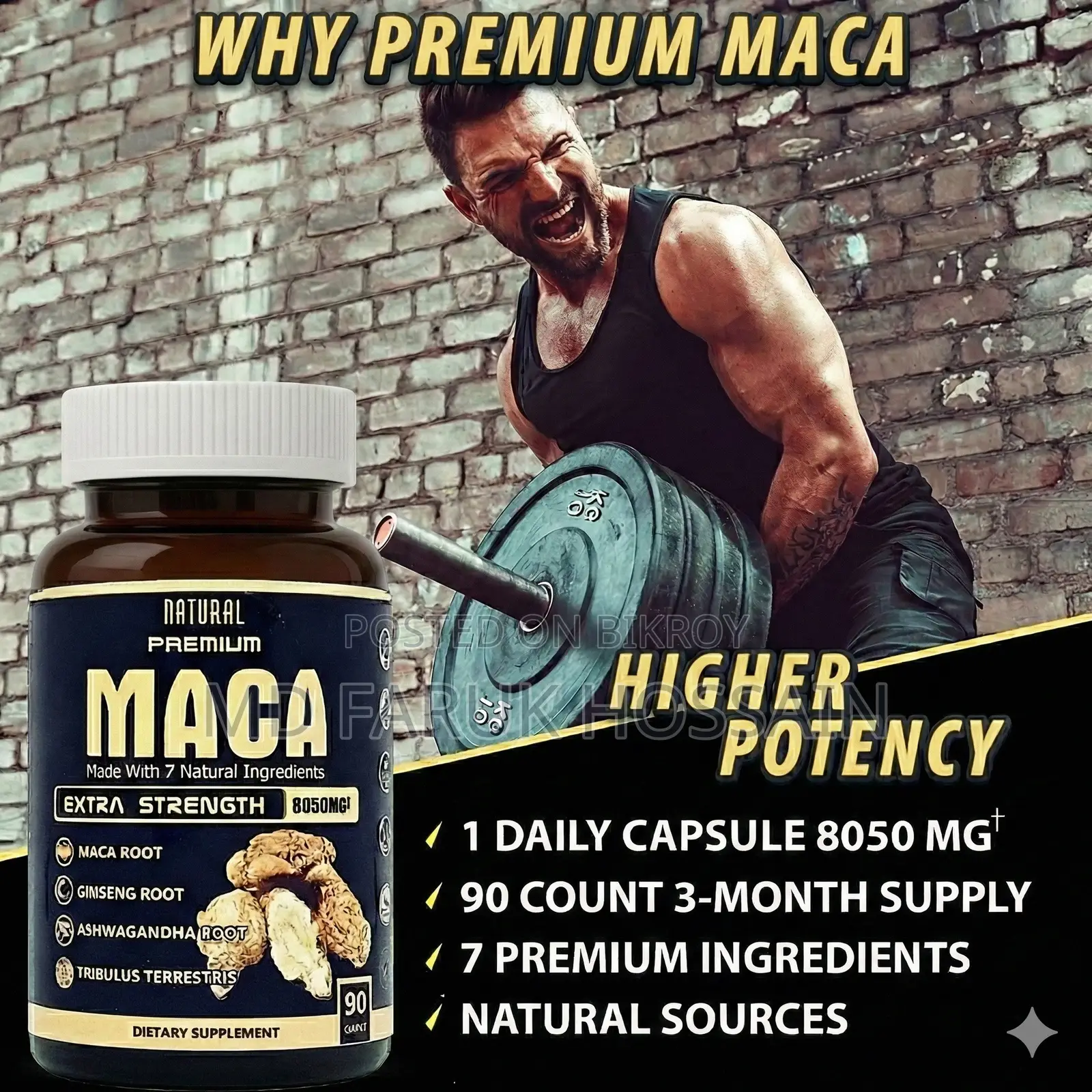 Maca — Made in Bulgaria | 90 Capsules