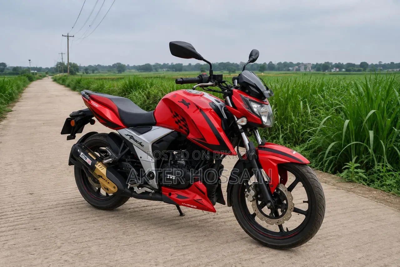 টিভিএস অ্যাপাচি আরটিআর ১৬০ ৪ভি ২০১৯ লাল