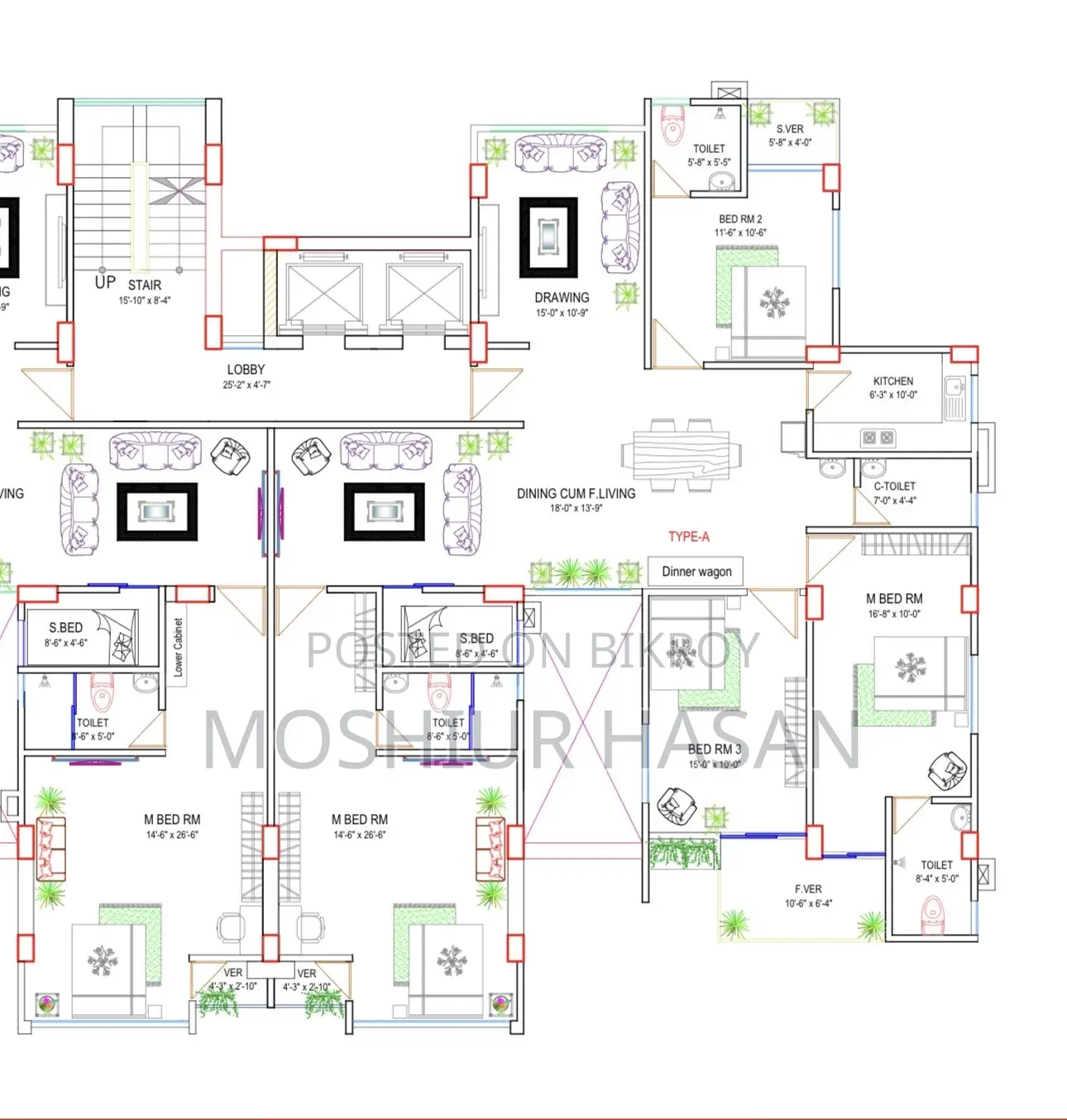 4 Bedroom Apartment in Saimon Properties, Basundhara for sale