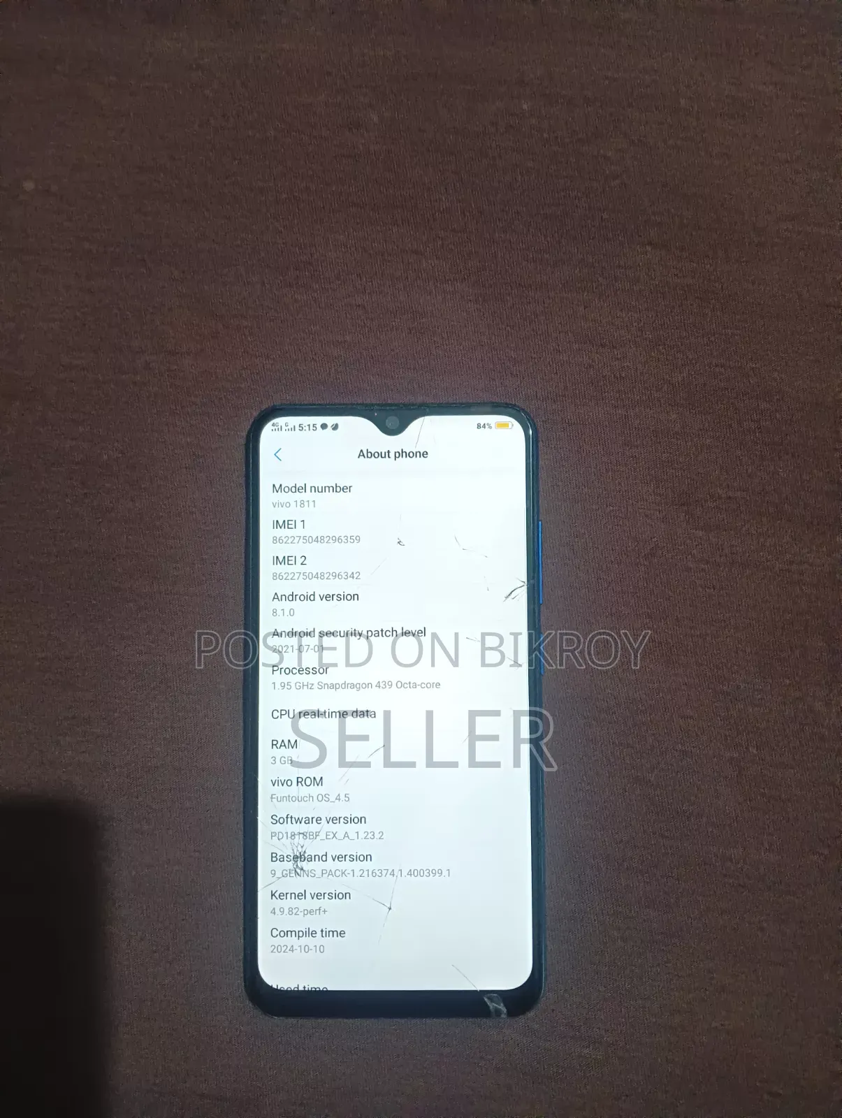 Vivo Y91 32 GB Blue