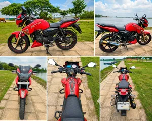 টিভিএস অ্যাপাচি আরটিআর ১৬০ ২ভি ২০১৮ লাল
