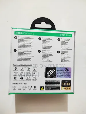 Hoco EQ2 Plus TWS Bluetooth Earbuds – LED Display