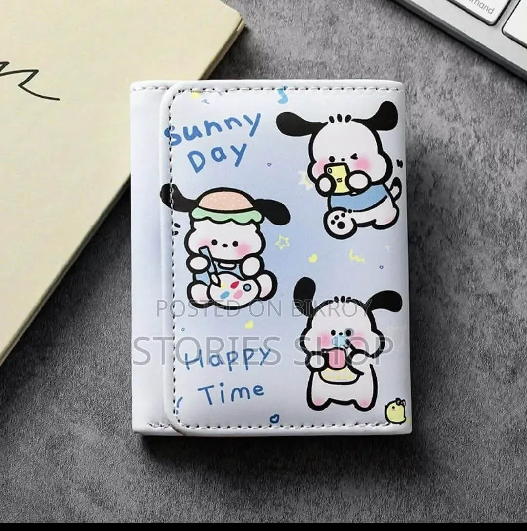 3Pis Cute Mini Wallet for Girls | Cute Kuromi Card - PU Leather