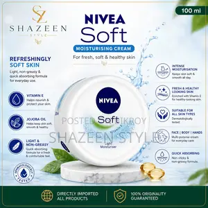 Nivea Soft Jar Moisturising Cream – 100ml