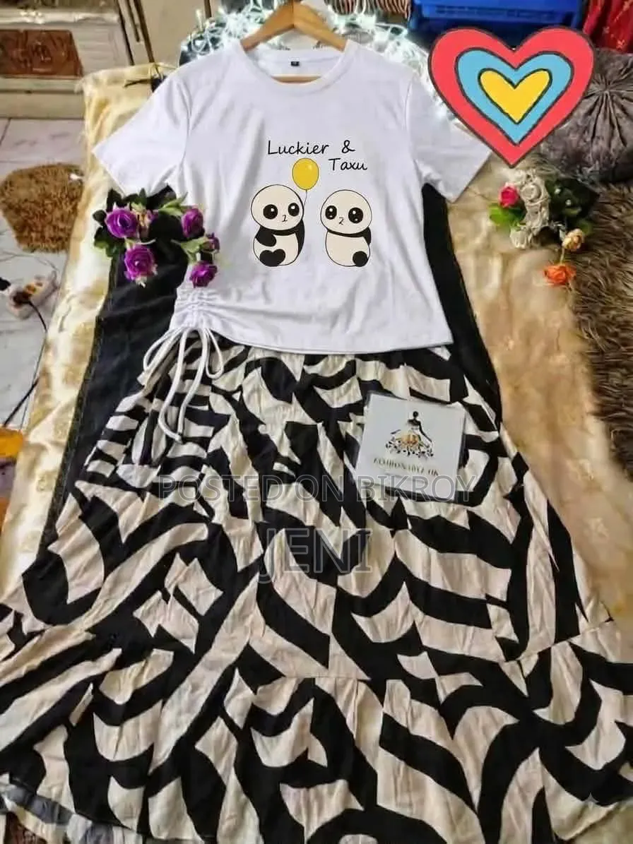 Comfortable Summer Skirt - T-Shirt 850৳