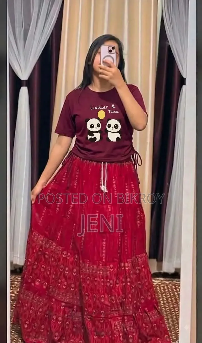 Comfortable Summer Skirt - T-Shirt 850৳