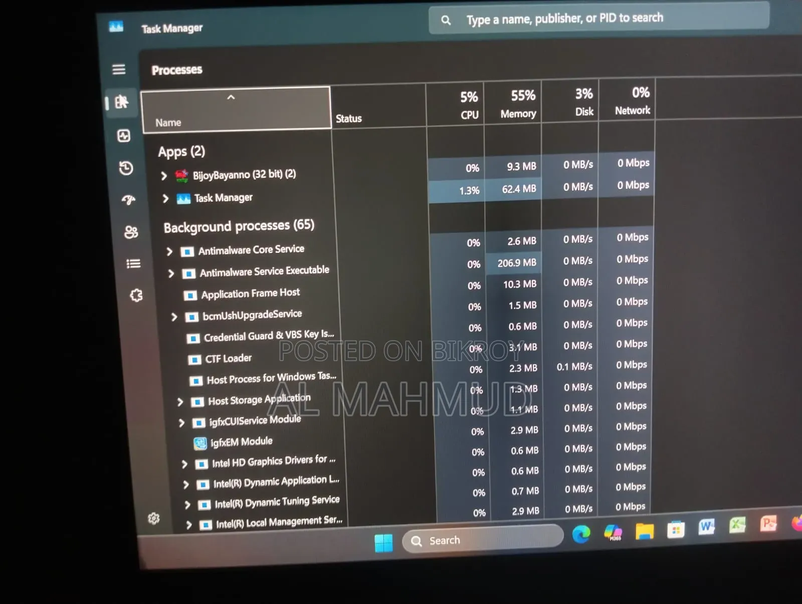 Laptop Dell Inspiron 15 3000 8GB Intel Core i5 SSD 256GB