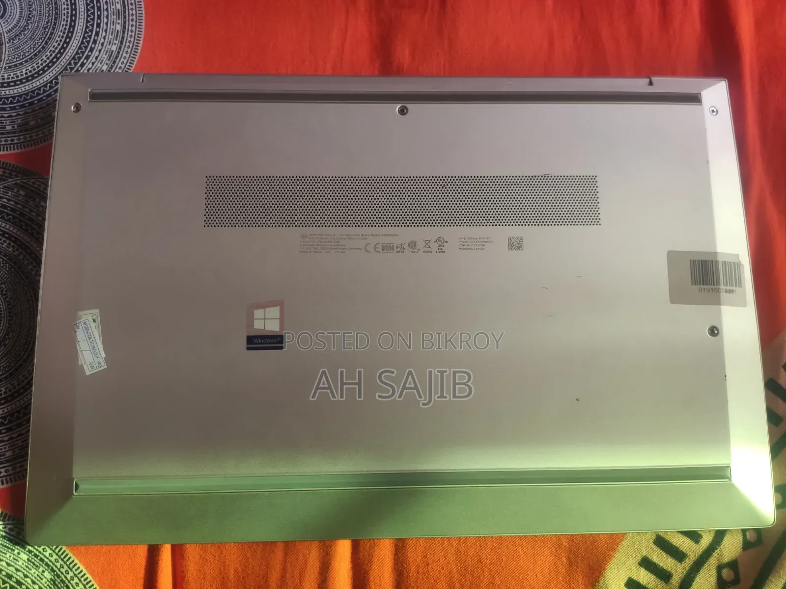 Laptop HP EliteBook 840 G7 16GB Intel Core I5 SSD 256GB