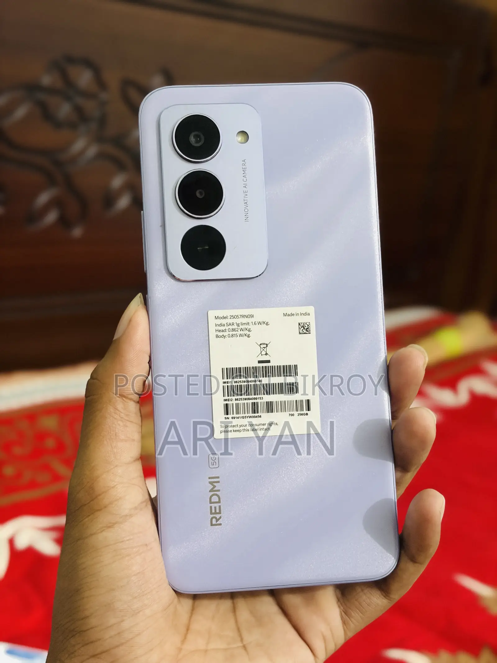Xiaomi Redmi 15 5G 256 GB Purple