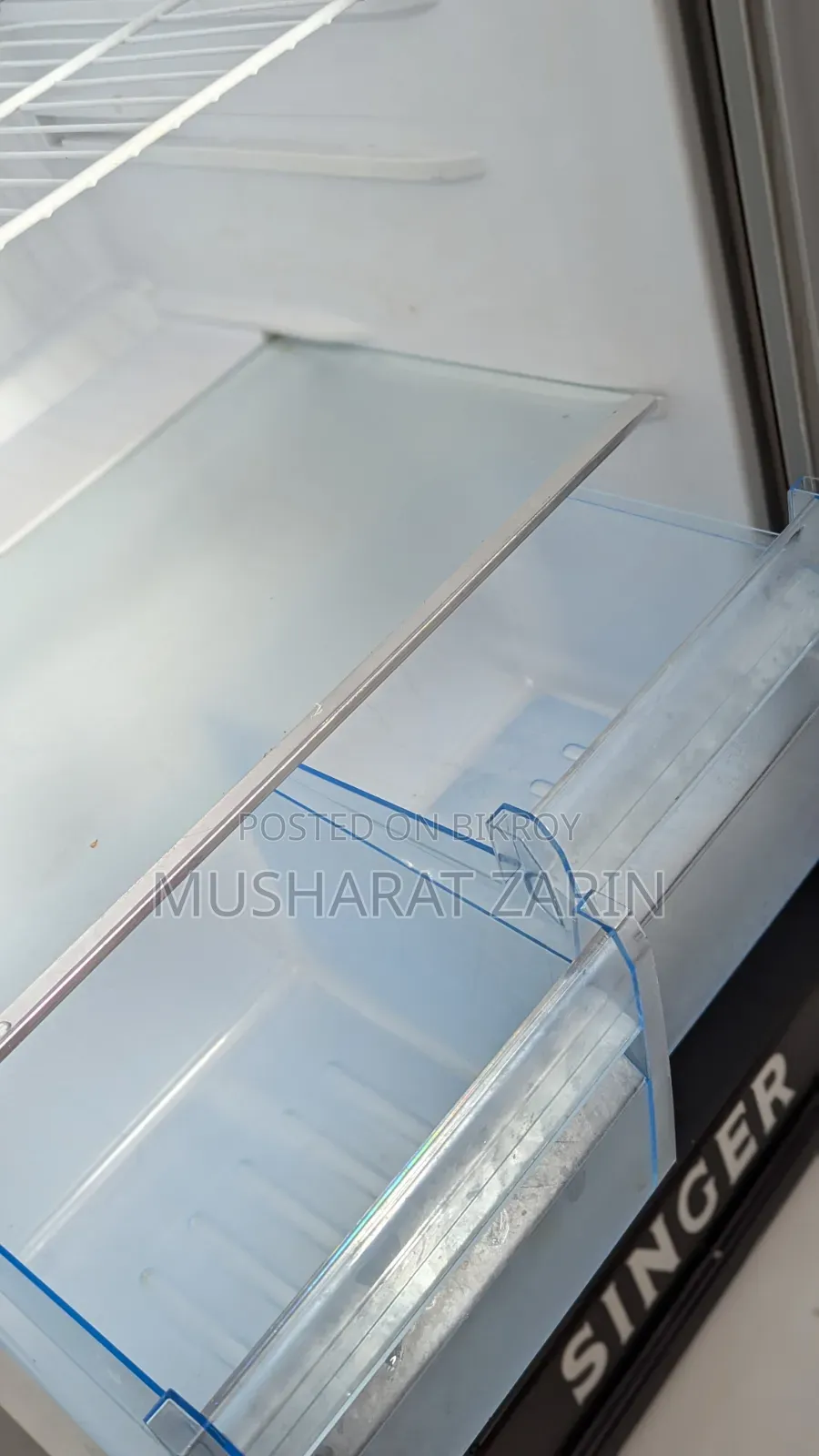 সিঙ্গার রিফ্লেকশন রেফ্রিজারেটর -মডেল সিঙ্গার বিসিডি-৩৩৩আর বিক্রি করা হবে।