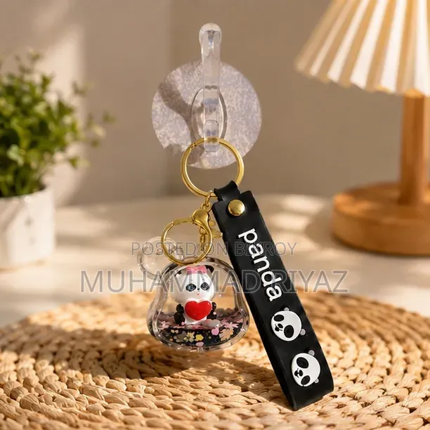 Cute Panda Keychain Adorable Animal Keyring Men and Women Gift Item