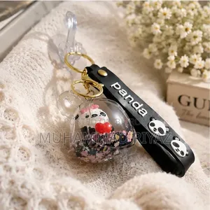 Cute Panda Keychain Adorable Animal Keyring Men and Women Gift Item