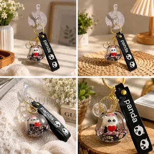 Cute Panda Keychain Adorable Animal Keyring Men and Women Gift Item