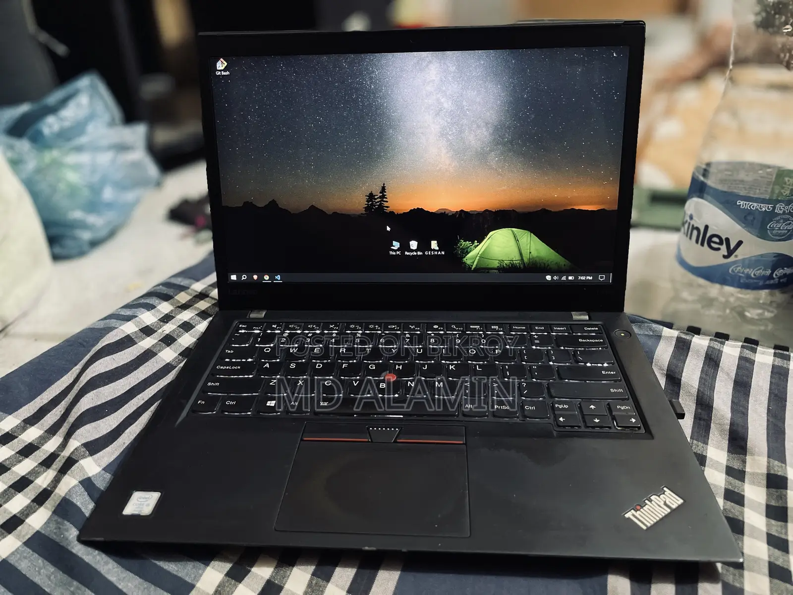ল্যাপটপ লেনোভো থিংকপ্যাড T470s 8GB ইন্টেল কোর i5 SSD 256GB