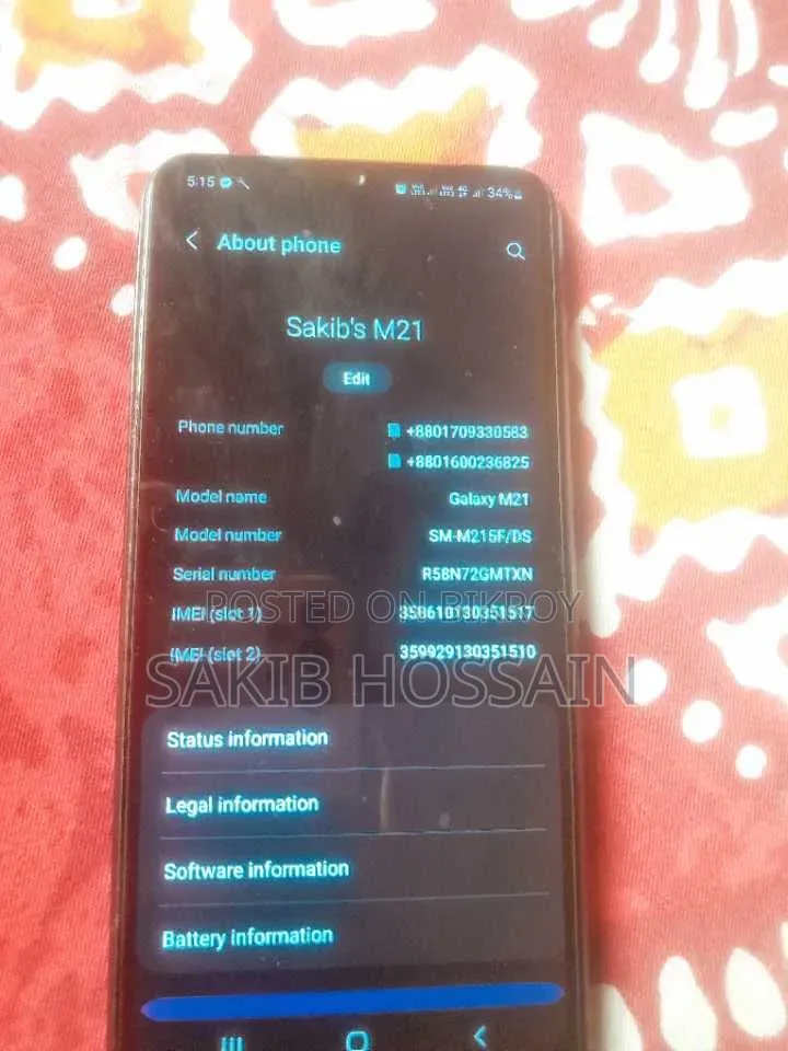 Samsung Galaxy M21 128 GB Black