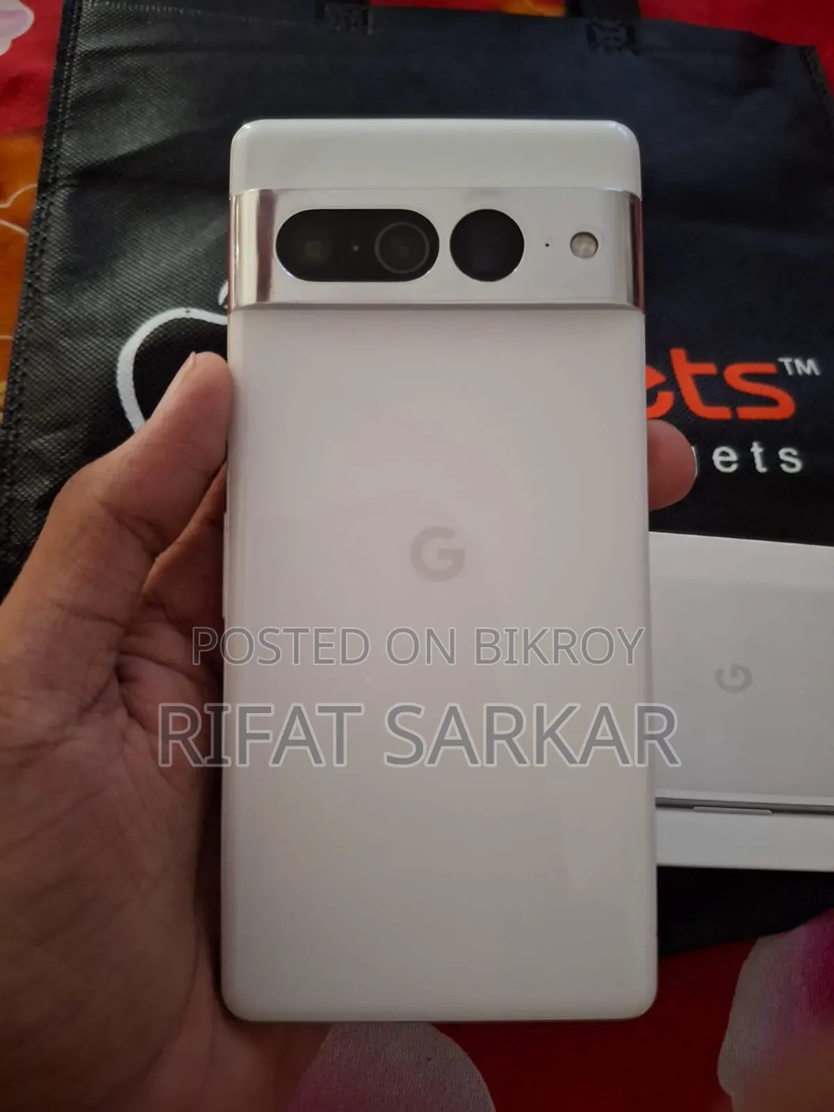 নতুন গুগল পিক্সেল ৭ প্রো ১২৮ জিবি সাদা
