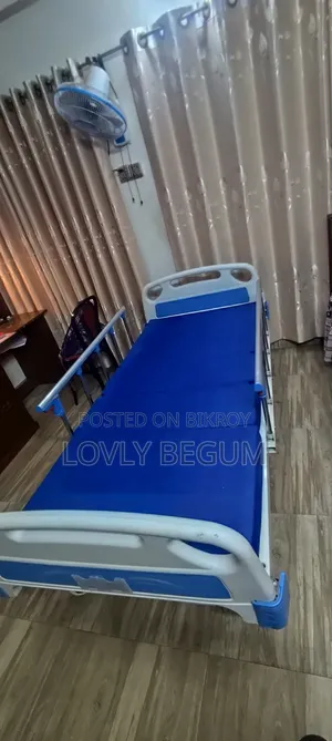 3 Function Manual Hospital Patient Bed With Mattress | Medical Bed