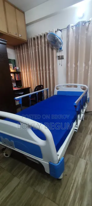 3 Function Manual Hospital Patient Bed With Mattress | Medical Bed