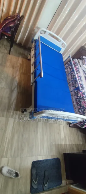 3 Function Manual Hospital Patient Bed With Mattress | Medical Bed