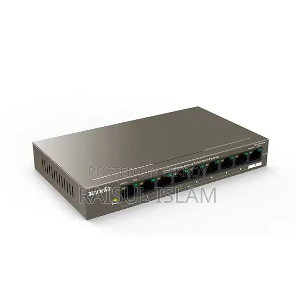 Tenda 9-Port 10/100Mbps Desktop Switch With 8-Port PoE