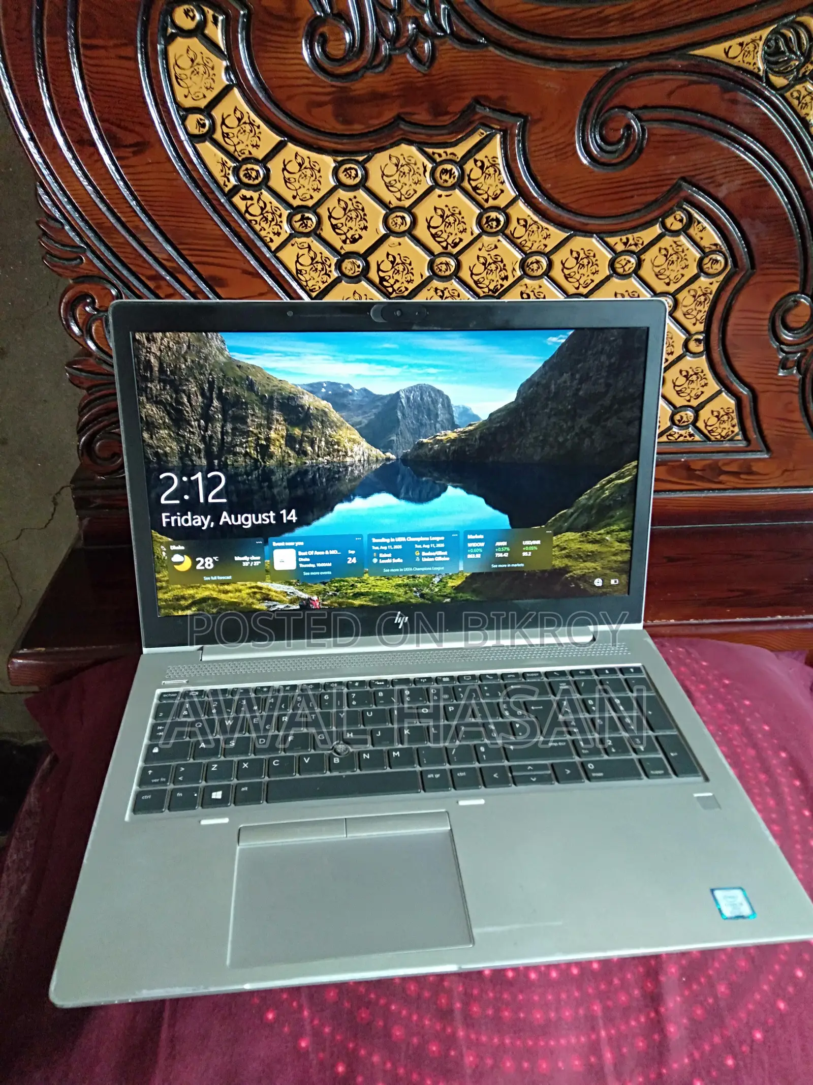 Laptop HP EliteBook 850 G5 8GB Intel Core I5 SSD 256GB