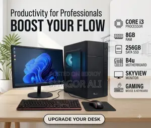 Desktop Computer Gigabyte 8GB Intel Core i3 SSD 256GB