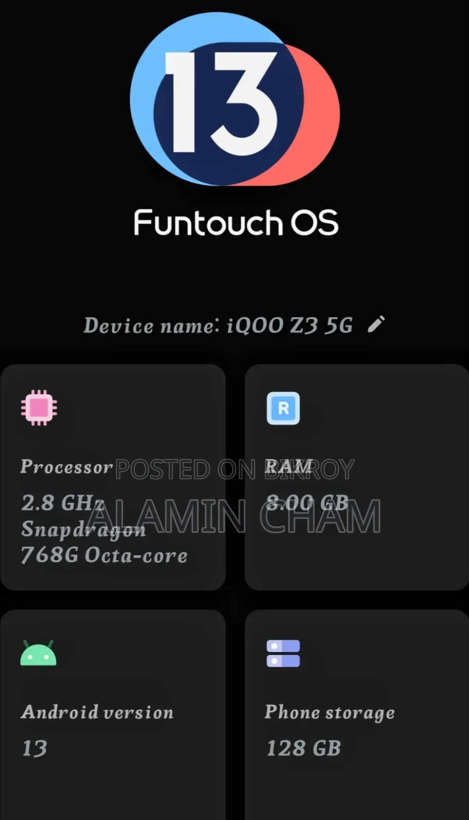 Vivo iQOO 128 GB White